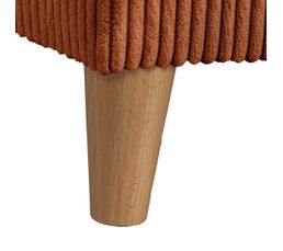 Banc coffre JAPP velours côtelé terracotta